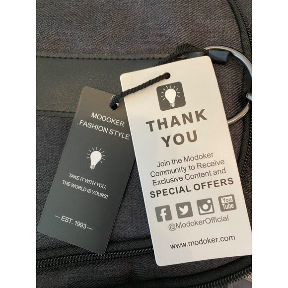 NEW Modoker Gray Convertible Garment Bag Multi-Compartments Travel Organizer - Picture 5 of 13